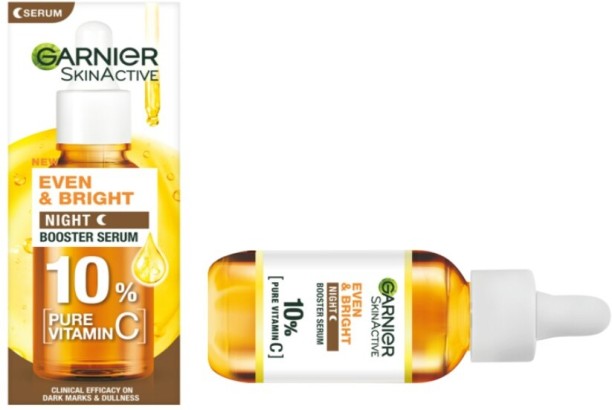 Garnier NightGlow Radiance – Vitamin C Serum for Dark Spots & Youthful Skin