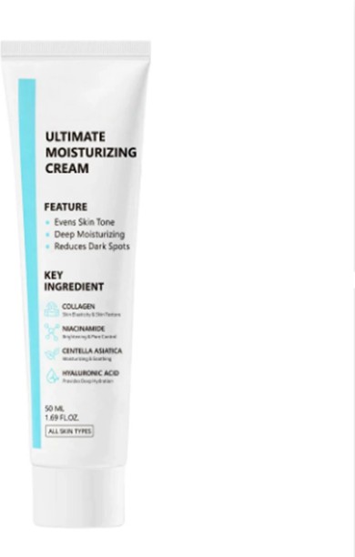 ZZBarer Repair Moisturizer Cream – Hyaluronic Acid Hydrating Cream for Wrinkles, Fine Lines & Dry Skin – Long-Lasting Moisture for All Skin Types