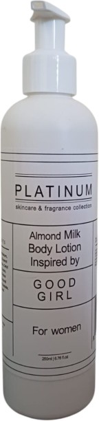 Platinum Skincare & Cosmetics 250ml Inspired by Good Girl Almond Milk Body Lotion