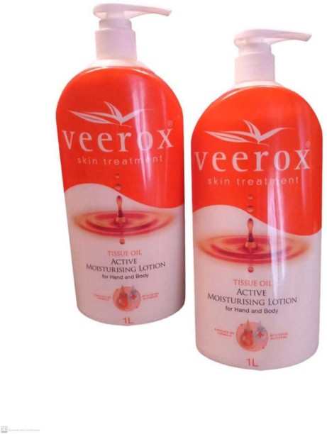 Veerox Tissue oil Active Moisturising Lotion 2 x