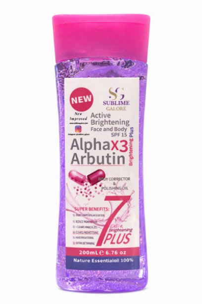 Sublime galore Alpha X3 Arbutin Face & Body Oil SPF 15 Plus