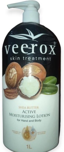 Veerox Vrox Body Lotion Shea Butter Active Moisturising 1L