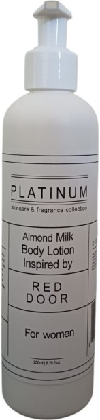 Platinum Skincare & Cosmetics 250ml Inspired by Red Door Almond Milk Body Lotion