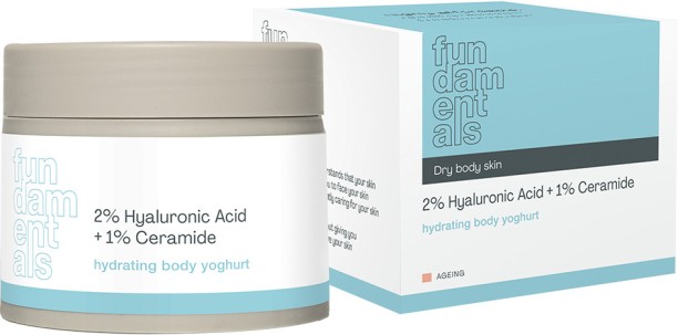 Fundamentals Hydrating Body Yoghurt | 2% Hyaluronic Acid + 1% Ceramide | Body Lotion | Moisturising