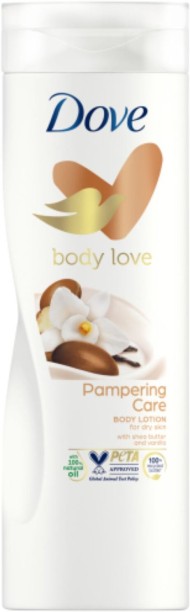 Dove Body Love Pampering Lotion Shea Butter And Vanilla For Dry Skin