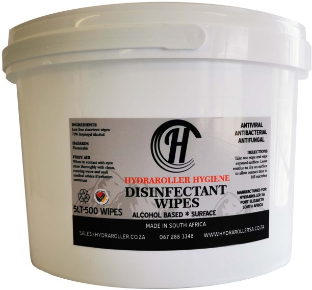Hydrarollersa Disinfectant Wipes 500s Wipes