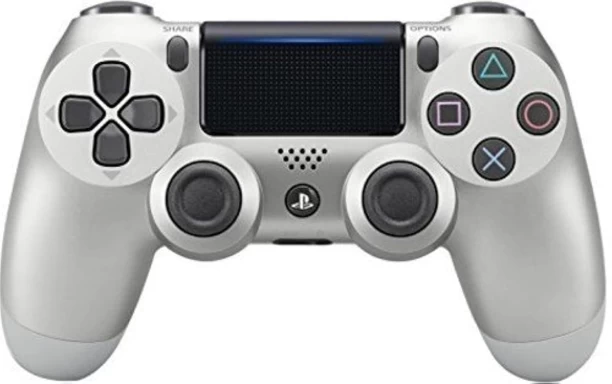 P Concepts Dualshock 4 Wireless Controller for Playstation 4 - Silver  Motion Controller