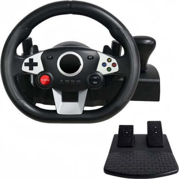 Andowl G8 Game Steering wheel with pedals  Motion Controller