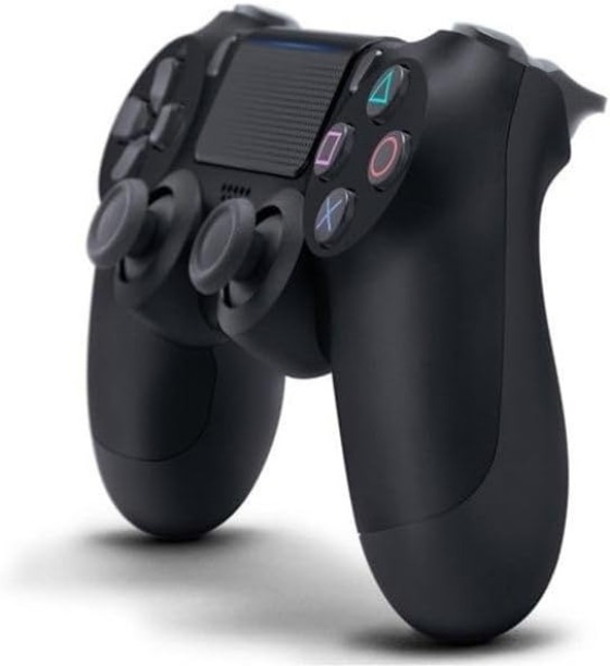 P. Concepts Wireless Controller for PS4 – DoubleShock 4 Gamepad with Dual Vibration, USB Charging, PC/Android Compatible – Ergonomic PS4 Remote (Black)  Motion Controller