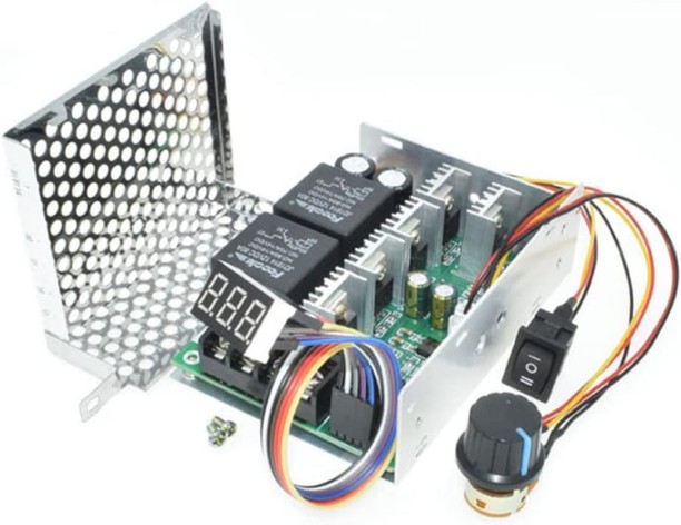 Proven Concepts DC Motor Speed Controller 10V-55V 12V 24V 36V 40A Ajustable Digital Display Stepless Potentiometer Motor Control Electronic Hobby Kit