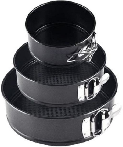 Deals online 3-Piece Round Non-Stick Cake Baking Mould Pans Carbon Steel Cake Mould 1