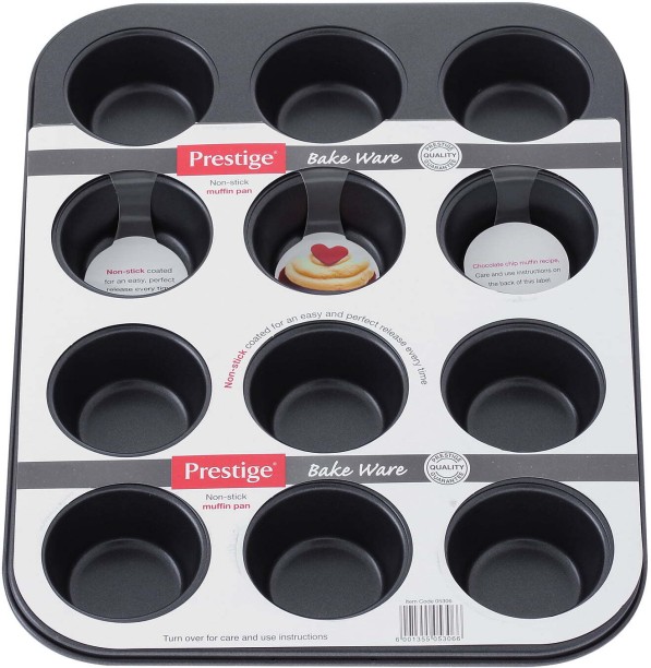 Prestige Muffin Pan 12Cup Carbon Steel Cupcake/Muffin Mould 12