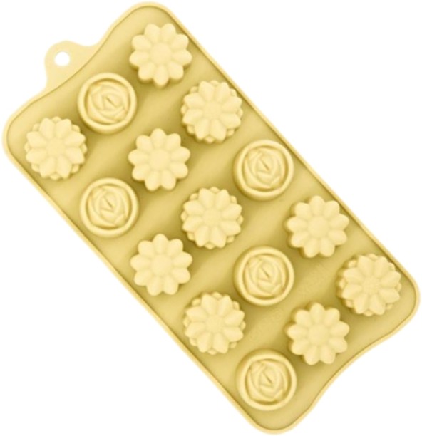 EOTia 20cm Flower Shape Silicone Chocolate Mold Silicone Chocolate Mould 15