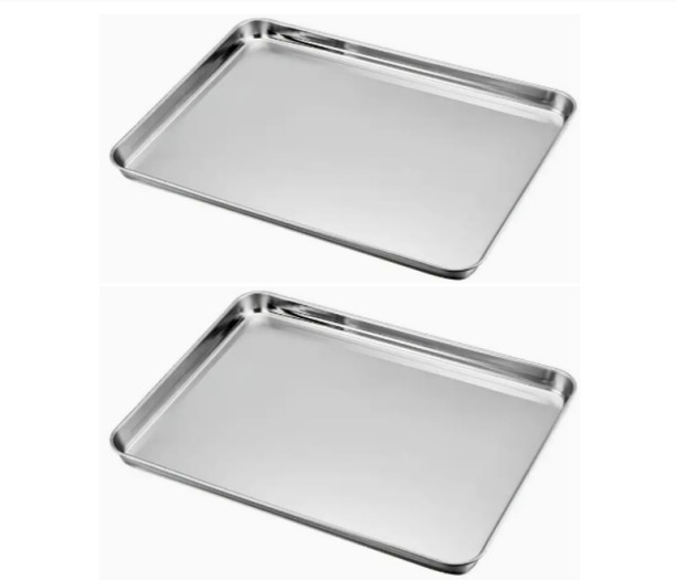 EverythingMART 60x40cm Baking Tray Aluminium Cookie/Macroon Tray 1