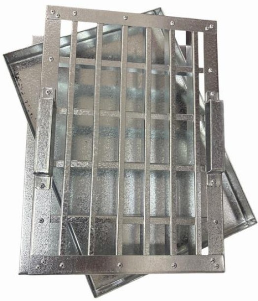 Rusk and Fudge Pans Medium Rusk Pan Galvanized steel Stainless Steel Cookie/Macroon Tray 35