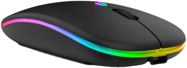 jozi trade Ultra-thin silent rechargeable Led lights wireless mouse Wired