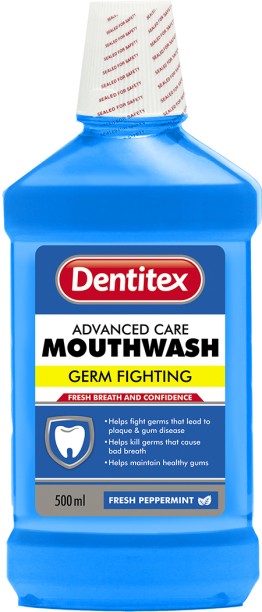 Dentitex Mouthwash Fresh Pepermint 500Ml - Pepermint