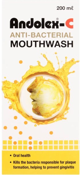 Andolex C Anti-bacterial Mouth Wash - Unflavoured