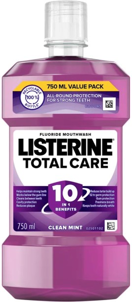 Listerine Mouthwash Total Care Clean - Mint