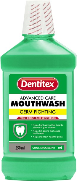 Dentitex Mouthwash Cool Spearmint 250Ml - Spermint