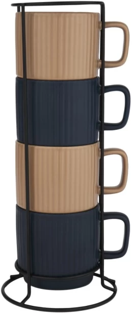 Fresh Coffees on Metal Stand Ceramic Coffee Mug