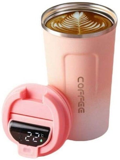 Generic 510ml Stainless Steel Temperature Display Flask Stainless Steel Coffee Mug