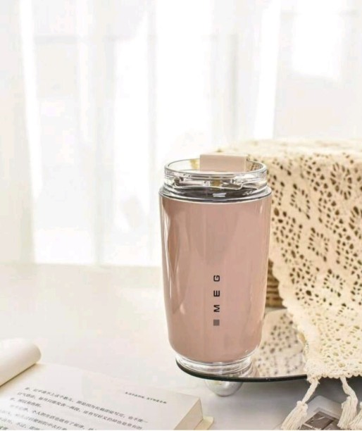 Smeg Pink Cup Stainless Steel Coffee Mug