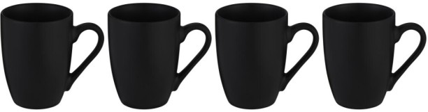 Enhance Bullet Black Stoneware Coffee Mug