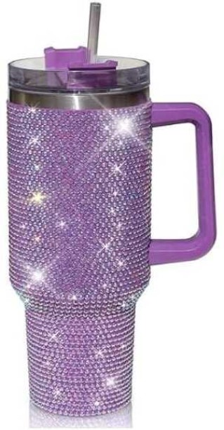Generic Shiny Gliter Diamond Rhinestone Tumbler Stainless Steel Tumbler