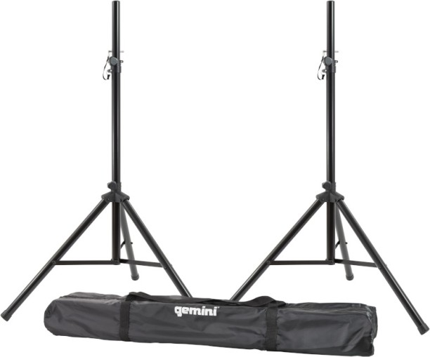 Gemini ST PACK includes Dual Heavy Duty Speaker Stands & Carry-bag Folding Stand