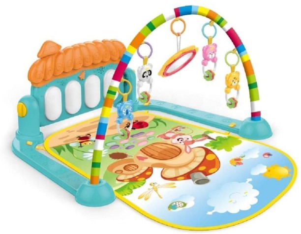 Just Simplified Baby Play Mat with Piano Fitness Rack Piano