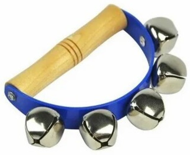 Musicube Percussion Musical Hand Bells - 5 Bells Wooden Handle Other Musical Instruments Toy