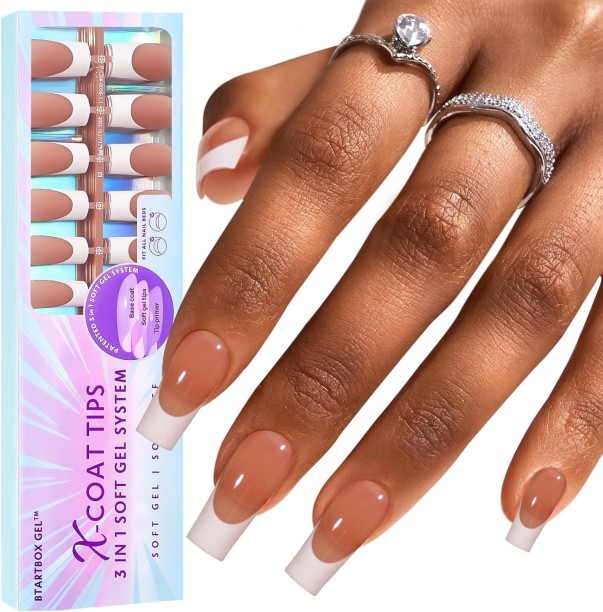 MISS SMOO French Tip Gel Nails for DIY Nail Art