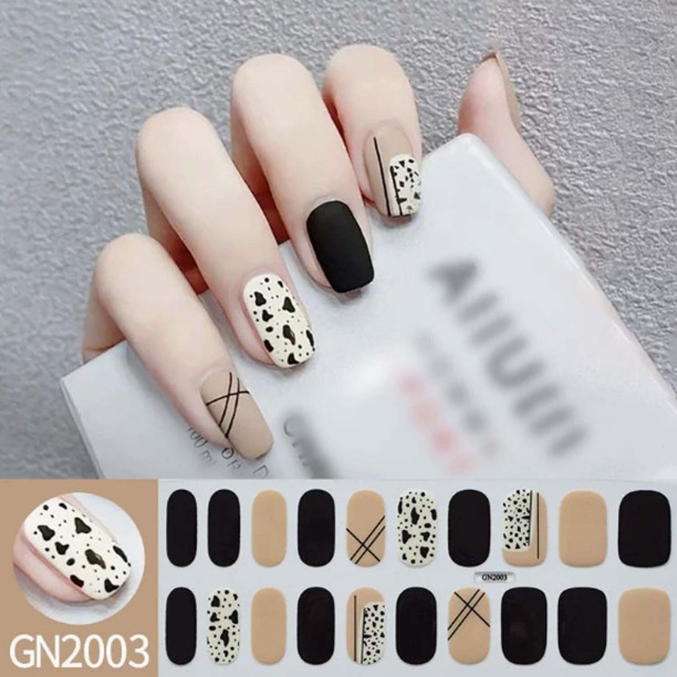 OEM Semi Cured Gel Nail Strips, Works with Any UV/LED Lamps, Salon-Quality, Long Lasting, Easy to Apply & Remove