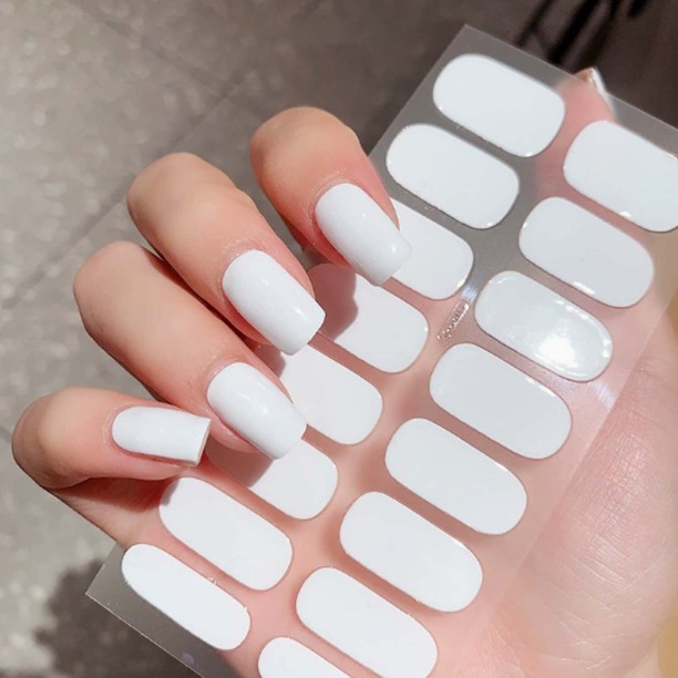 OEM Semi Cured Gel Nail Strips, Works with Any UV/LED Lamps, Salon-Quality, Long Lasting, Easy to Apply & Remove