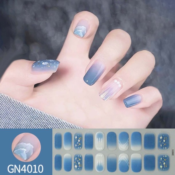 OEM Semi Cured Gel Nail Strips, Works with Any UV/LED Lamps, Salon-Quality, Long Lasting, Easy to Apply & Remove