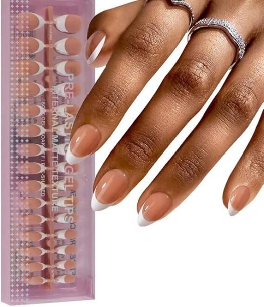 miss smoo French Press-on Nails Almond Shaped - Pink-120 pieces