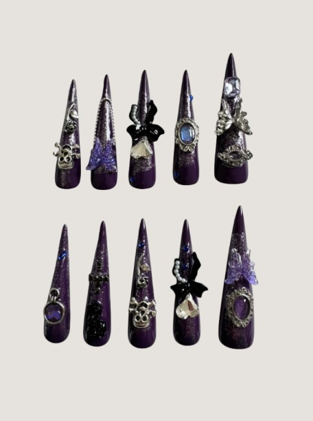 Starry Press on nails