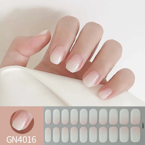 OEM Semi Cured Gel Nail Strips, Works with Any UV/LED Lamps, Salon-Quality, Long Lasting, Easy to Apply & Remove
