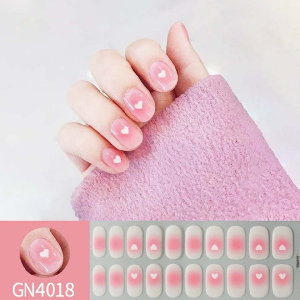OEM Semi Cured Gel Nail Strips, Works with Any UV/LED Lamps, Salon-Quality, Long Lasting, Easy to Apply & Remove
