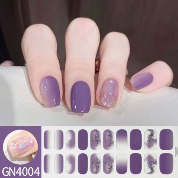 OEM Semi Cured Gel Nail Strips, Works with Any UV/LED Lamps, Salon-Quality, Long Lasting, Easy to Apply & Remove