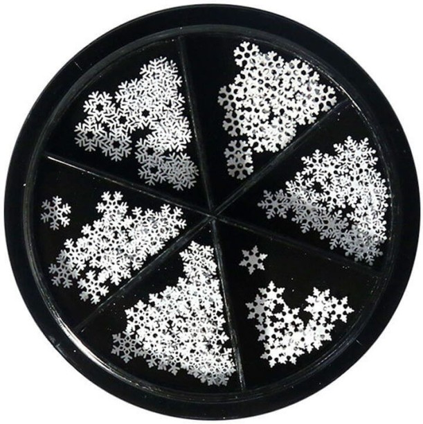 Aurora Products Mixed Snow Flakes Palette Nail Art Décor