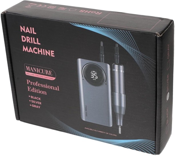 PrimePickSA Electric Nail Drill Machine - Professional Rechargeable Manicure & Pedicure Nail Polisher for Home & Salon Use Nail Drill Machine