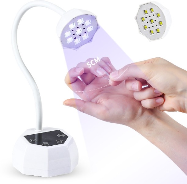 Flycross Desktop rechargeable lotus manicure lamp, quick-drying and easy to use Nail Polish Dryer