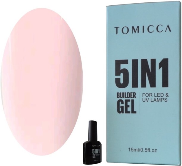 TOMICCA Baby Pink 5IN1 Nail Builder Gel - Quick Dry & Long Lasting UV/LED