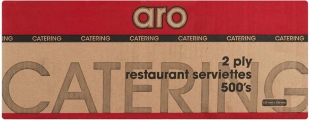 Aro Serviettes 330X330 2Ply White 500'S White Cloth Napkins