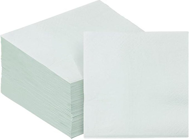 Serviettes 2 Ply White Paper Napkins