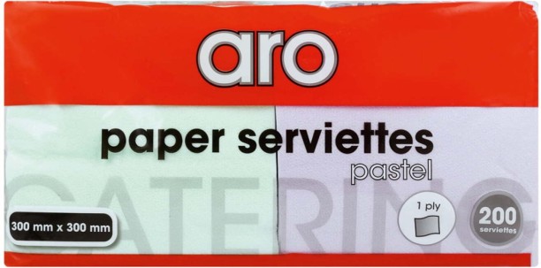 Aro Serviettes Pastel Green, Purple Cloth Napkins