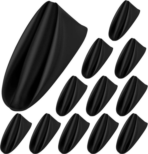 ZA Quality Napkin' Black pack of 10 Good Black Cloth Napkins