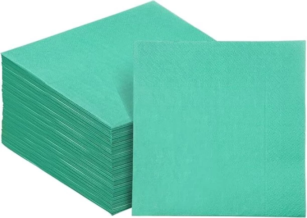 Serviettes 2 Ply Teal Blue Paper Napkins